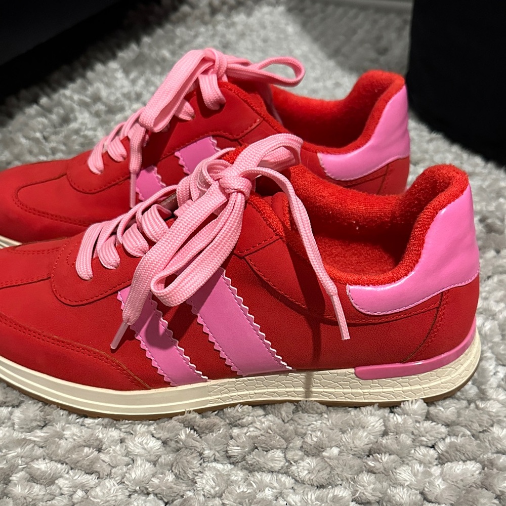 DV by Dolce Vita Red and Pink Sneakers
